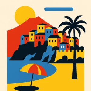 Affiche Sorrento Bauhaus Fine Artic