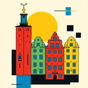 Affiche Stockholm Bauhaus Fine Artic