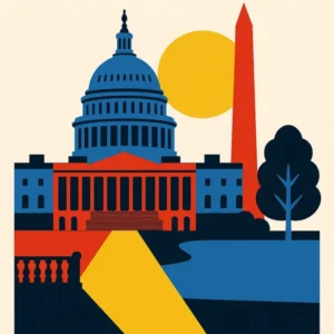 Affiche Washington Bauhaus Fine Artic