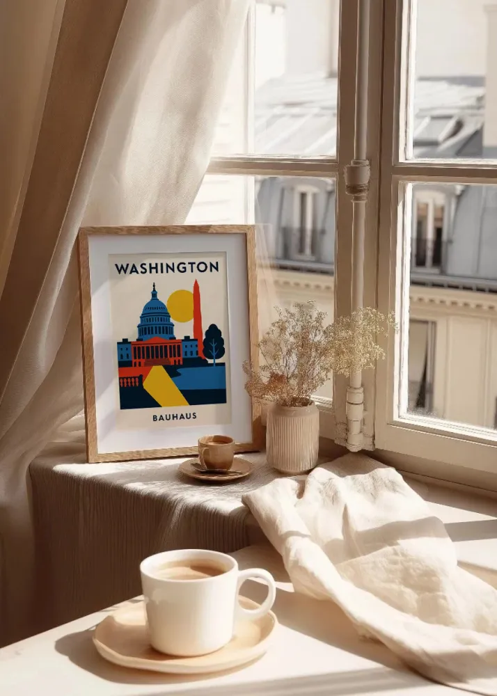 Affiche Washington Bauhaus Fine Artic