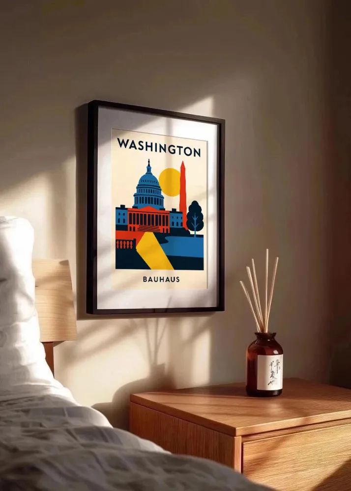 Affiche Washington Bauhaus Fine Artic