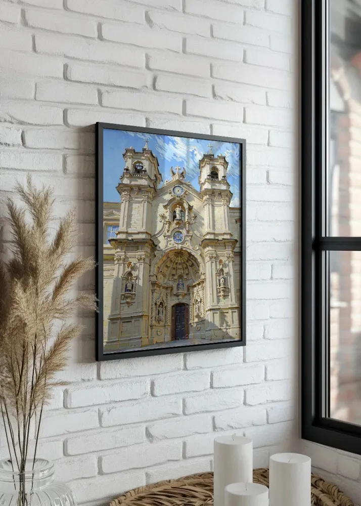 Basilique Sainte-Marie de Donostia style Van Gogh Fine Artic