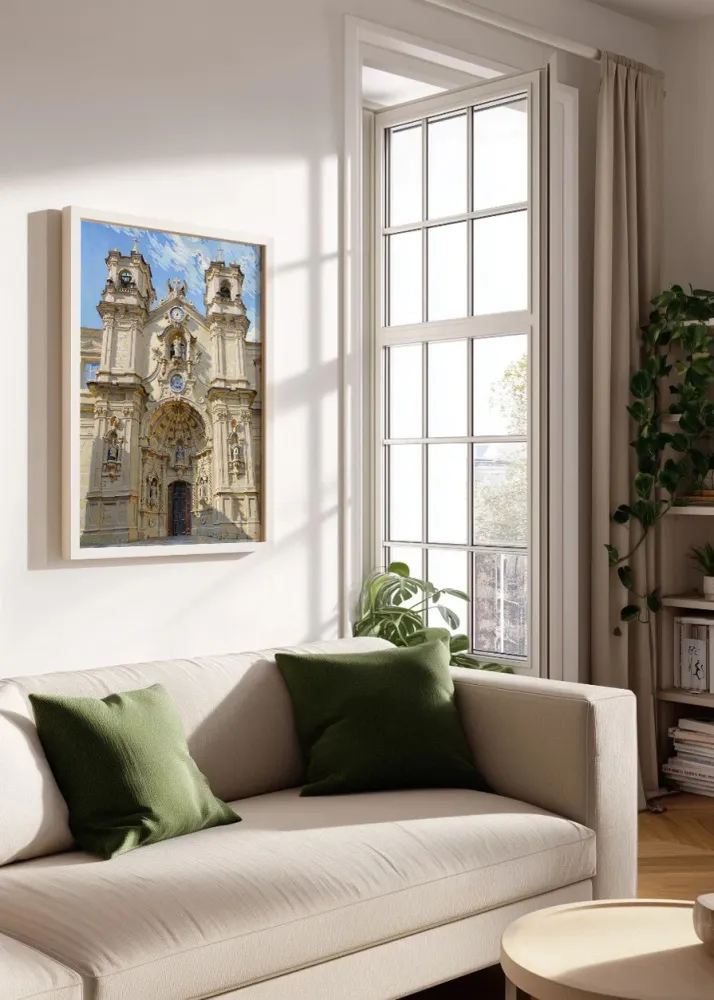 Basilique Sainte-Marie de Donostia style Van Gogh Fine Artic