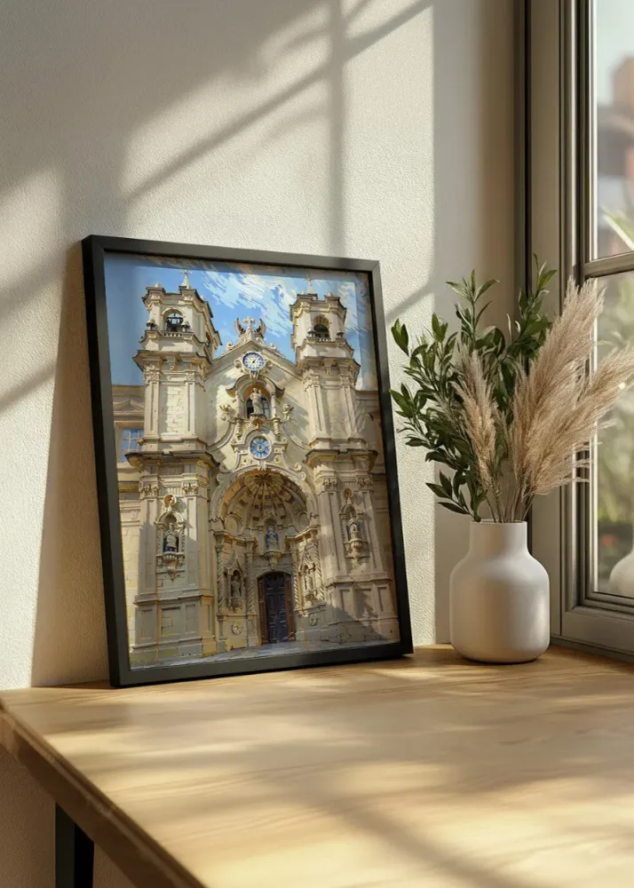 Basilique Sainte-Marie de Donostia style Van Gogh Fine Artic