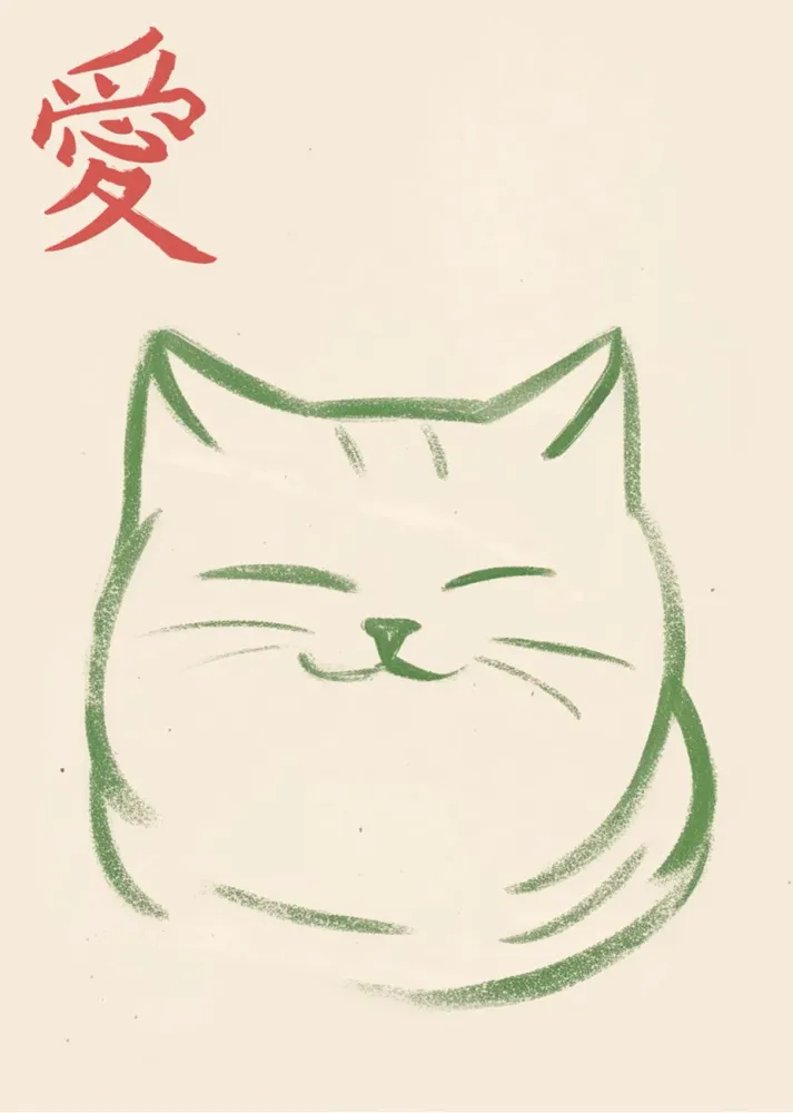 Chat japonais Fine Artic