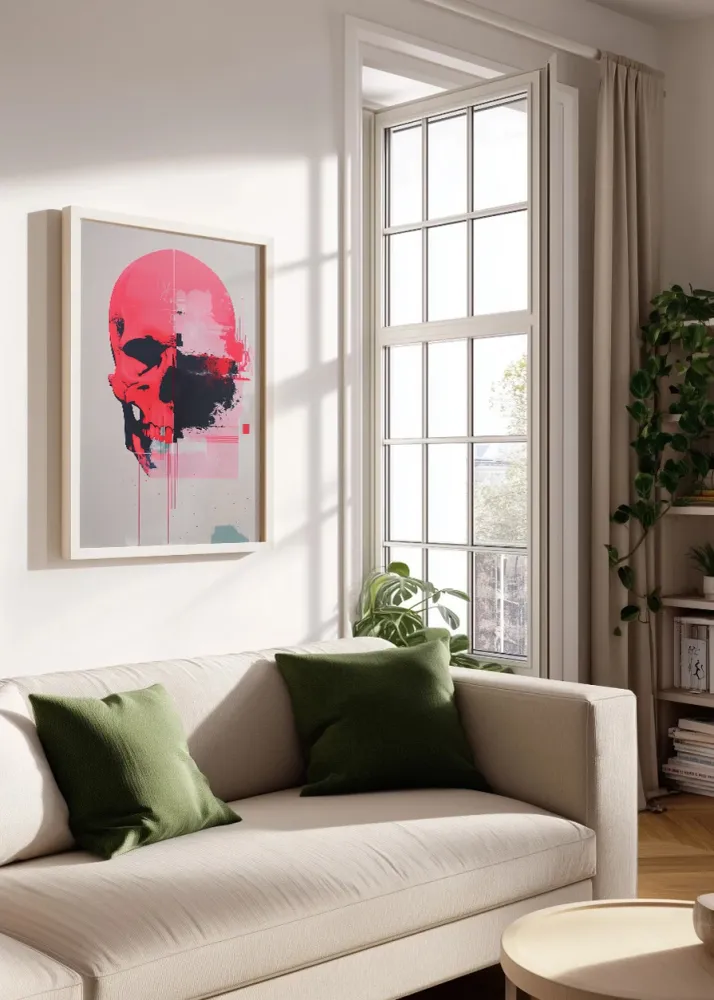Crâne rose Fine Artic