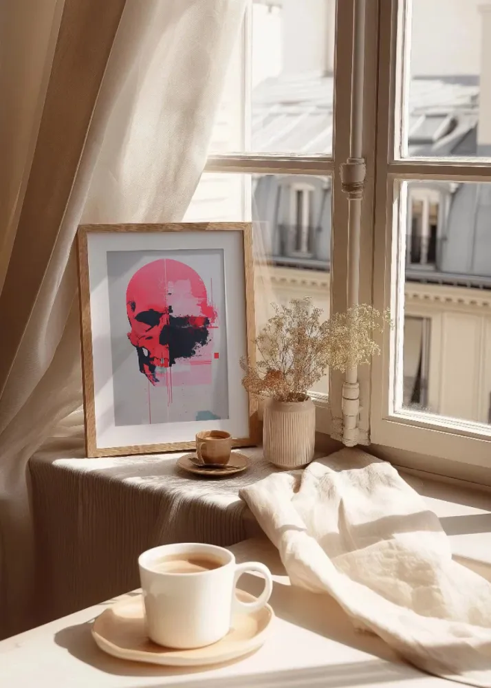 Crâne rose Fine Artic