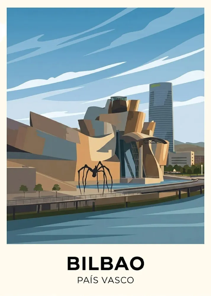 Guggenheim de Bilbao - Affiche Fine Artic