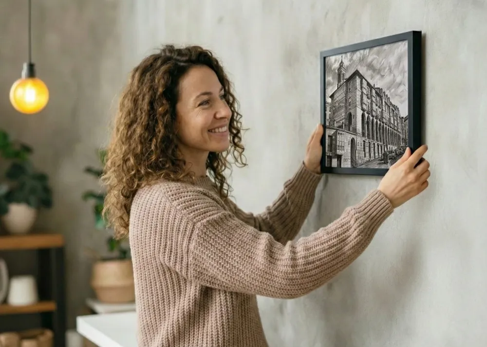 Les Arquillos de Vitoria style crayon Fine Artic