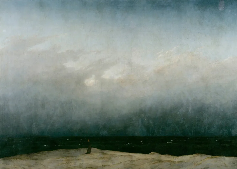 Moine au bord de la mer (Friedrich) Fine Artic