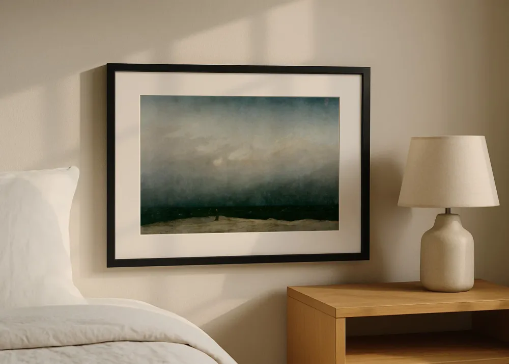 Moine au bord de la mer (Friedrich) Fine Artic