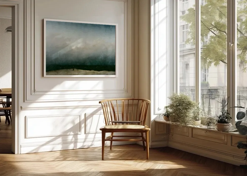 Moine au bord de la mer (Friedrich) Fine Artic