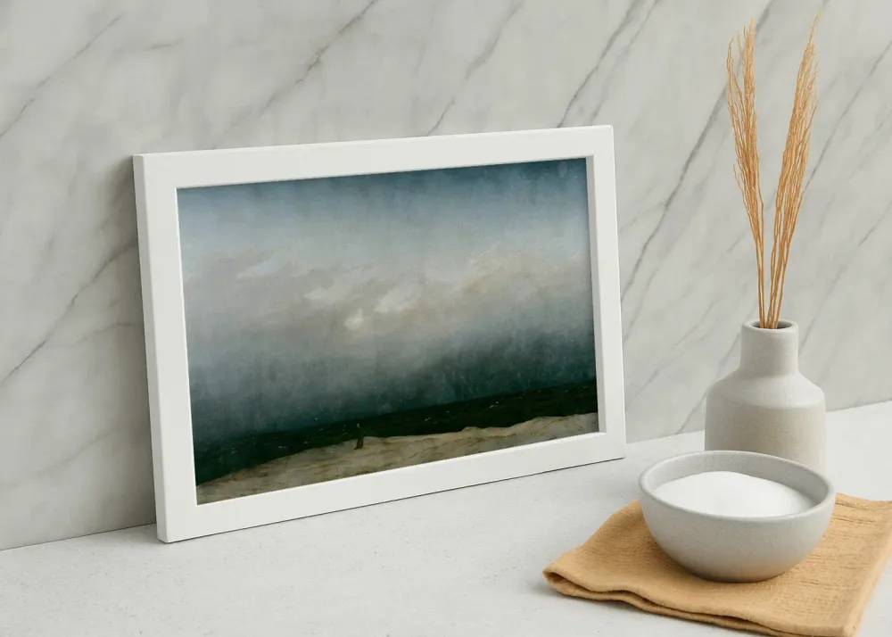 Moine au bord de la mer (Friedrich) Fine Artic