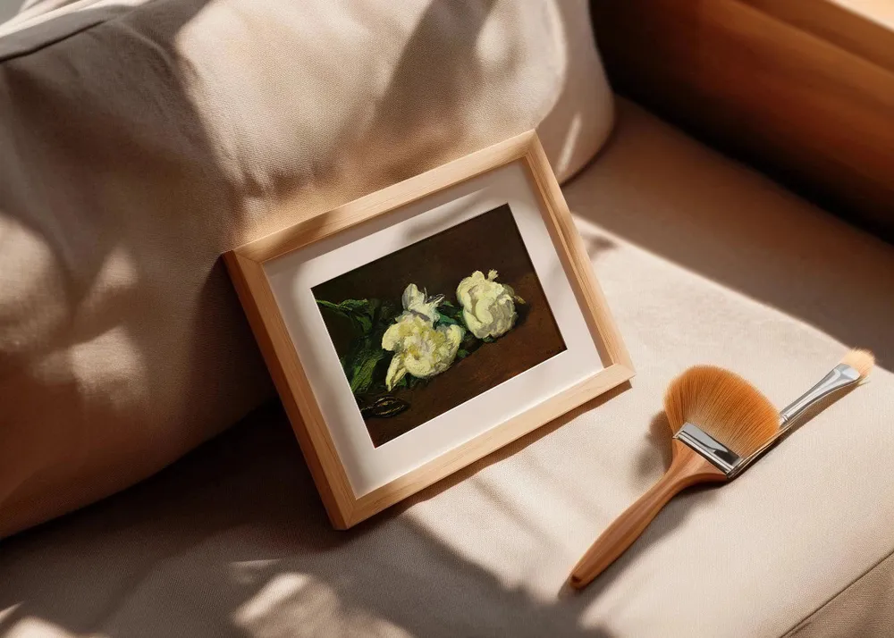 Pivoines blanches avec des ciseaux (Edouard Manet) Fine Artic