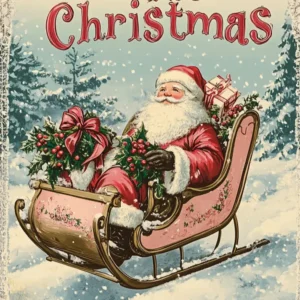 Père Noël en traîneau Fine Artic
