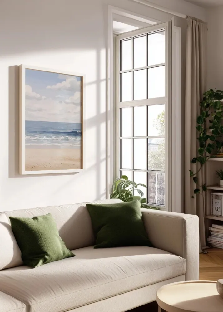 Le rivage de la plage douce Fine Artic