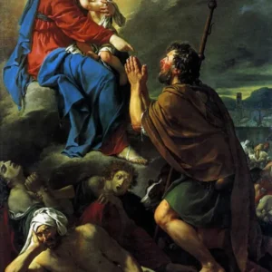 Saint Roch intercédant auprès de la Vierge pour les pestiférés (Jacques-Louis David) Fine Artic