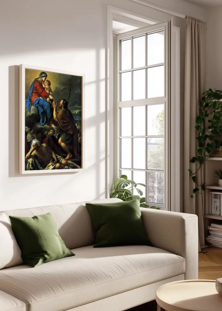 Saint Roch intercédant auprès de la Vierge pour les pestiférés (Jacques-Louis David) Fine Artic