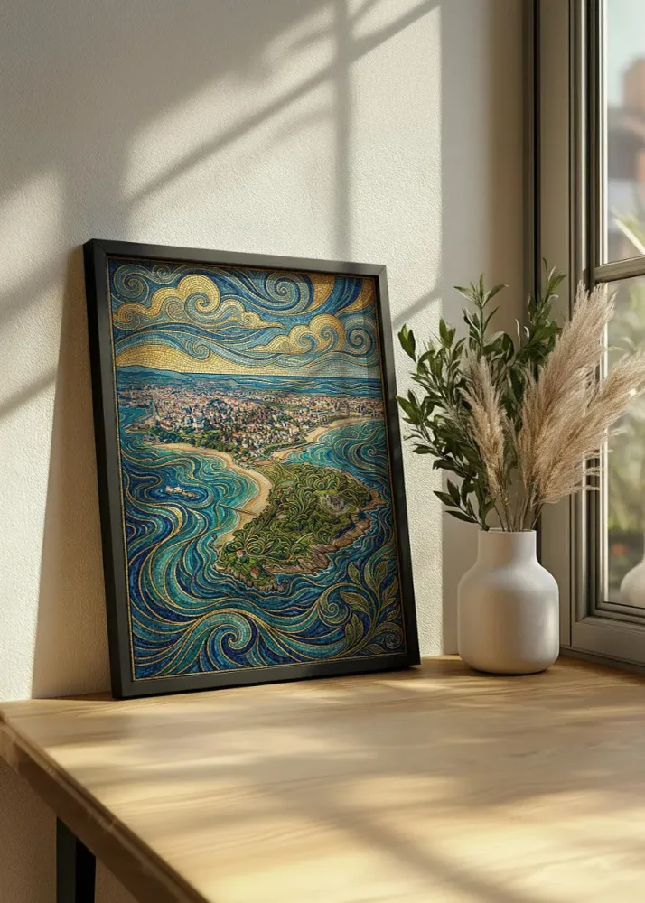 Santander péninsule de la Magdalena - Art nouveau Fine Artic