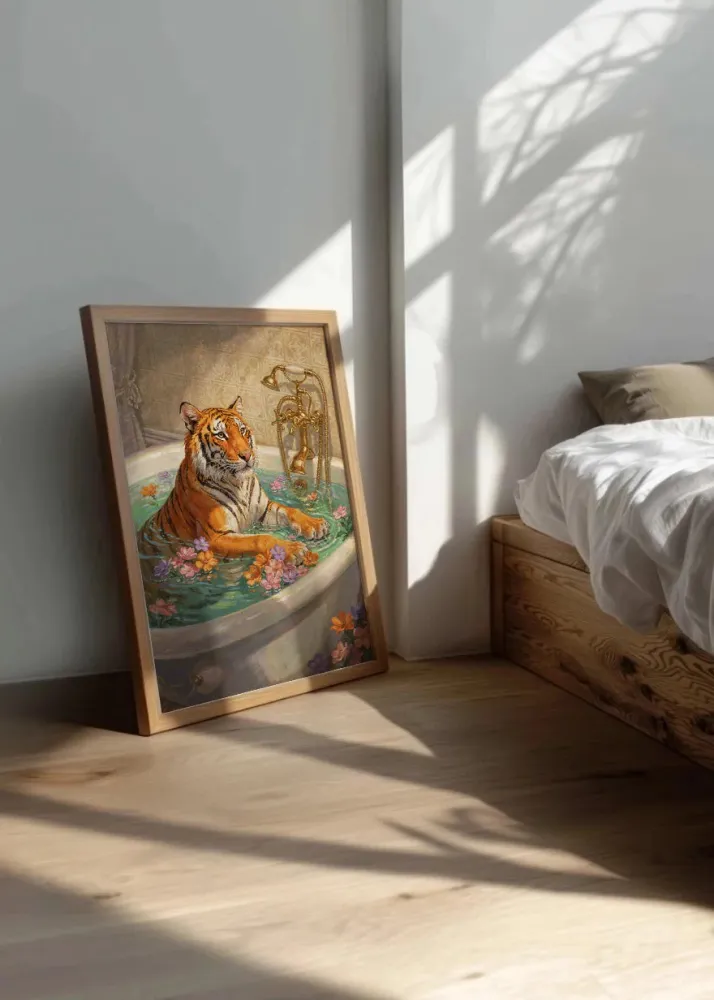 Tigre dans la salle de bain Fine Artic