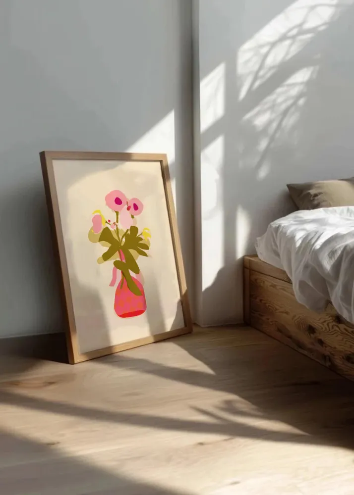 Vase de fleurs plat Fine Artic