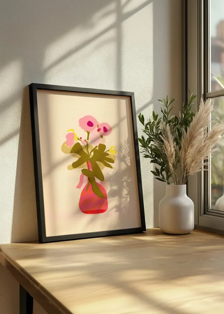 Vase de fleurs plat Fine Artic