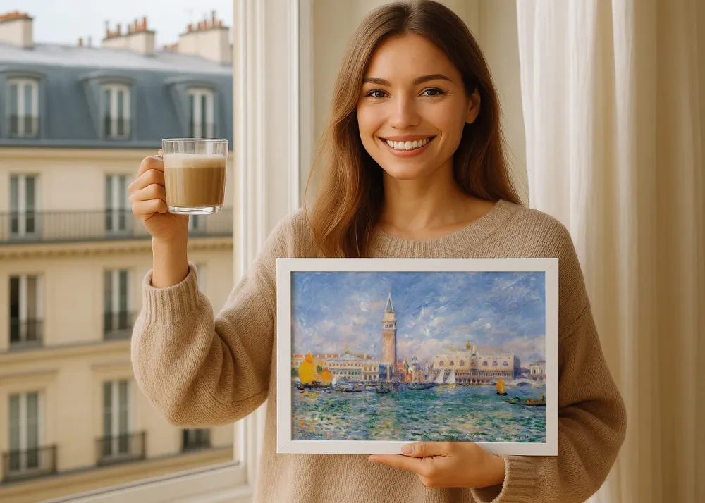 Vue de Venise - Le palais des Doges (Renoir) Fine Artic