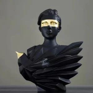 Sculpture nordique l'enfant et l'aigle Fineartsfrance
