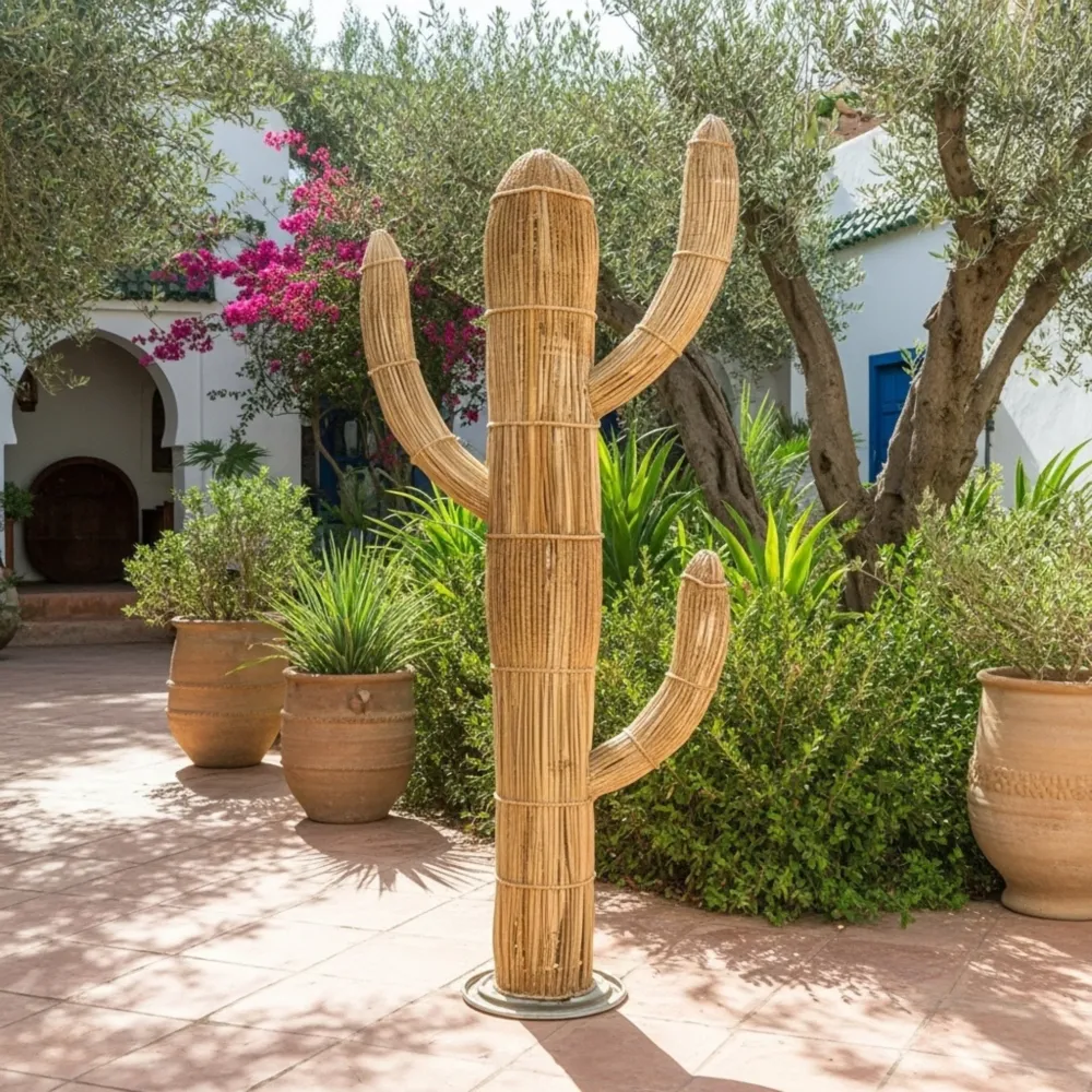 Cactus décoratif de coin fibres de palmier Fiolla Home