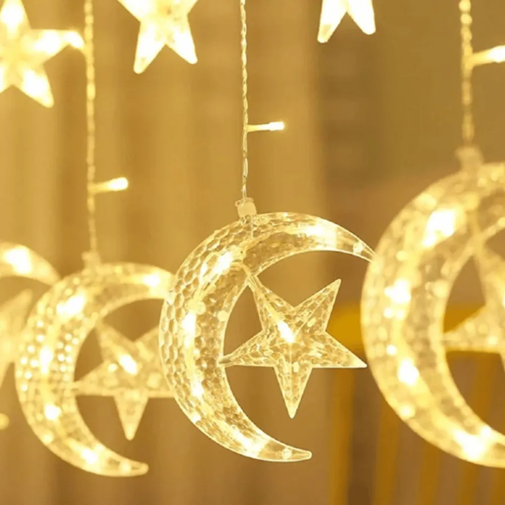 Guirlande LED Tunisie | Étoile et Lune Décorative | Fiolla Home