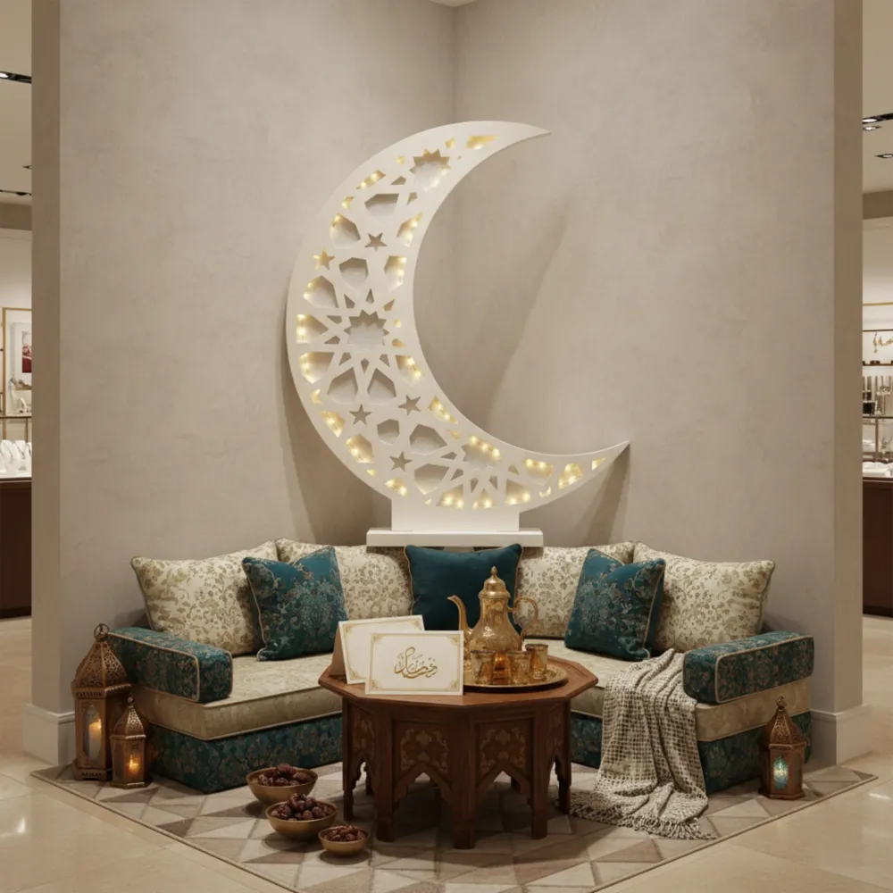 Hilal Lumineux Grand Format – Déco Ramadan Tunisie XXL Fiolla Home