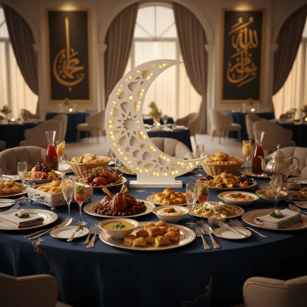 Hilal Lumineux Grand Format – Déco Ramadan Tunisie XXL Fiolla Home