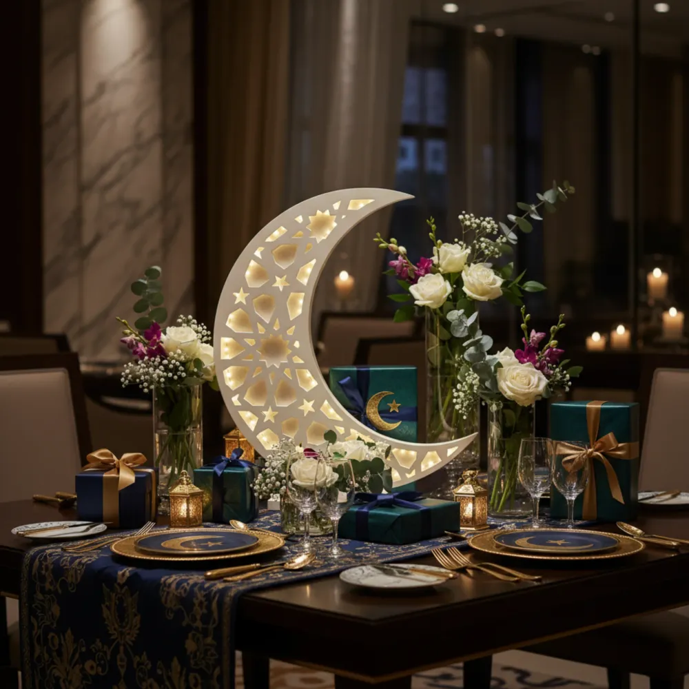 Hilal Lumineux Grand Format – Déco Ramadan Tunisie XXL Fiolla Home