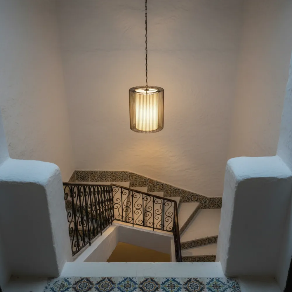 Suspension Cylindrique Côtelée | Design Moderne Minimaliste | Tunisie Fiolla Home