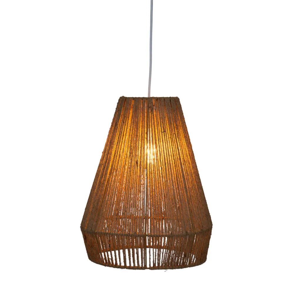 Suspension en Jute Naturel Nayra | Éclairage Bohème Chic | Fiolla Home
