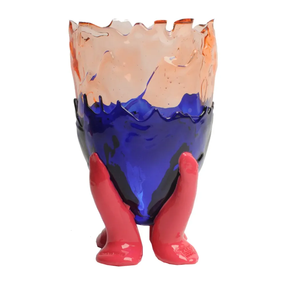 Vase Clear Extra Colour - Clear Pink, Blue, Matt Fuchsia par Gaetano Pesce - Fish Design S