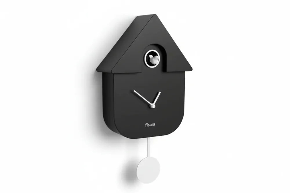 FISURA - Horloge CUCKOO Noir