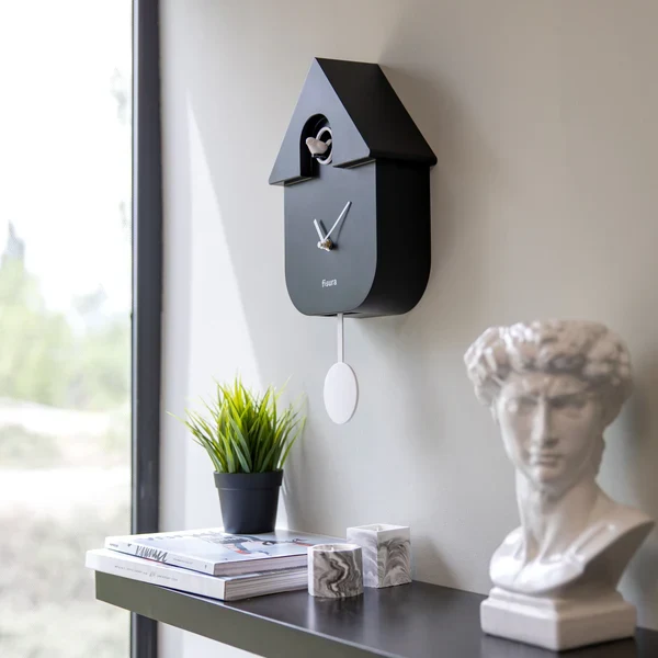 FISURA - Horloge CUCKOO Noir