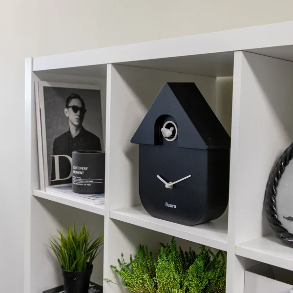 FISURA - Horloge CUCKOO Noir