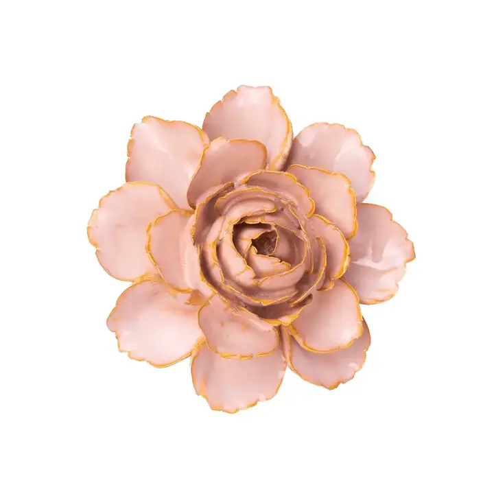 Fleur en céramique - Camélia rose