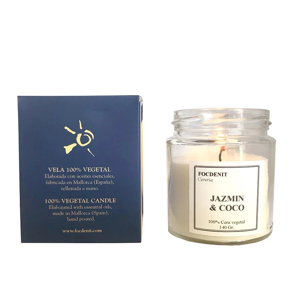 Focdenit Vela Focdenit Bougie Aromathérapie Jasmin Et Noix De Coco Oasis De Sérénité