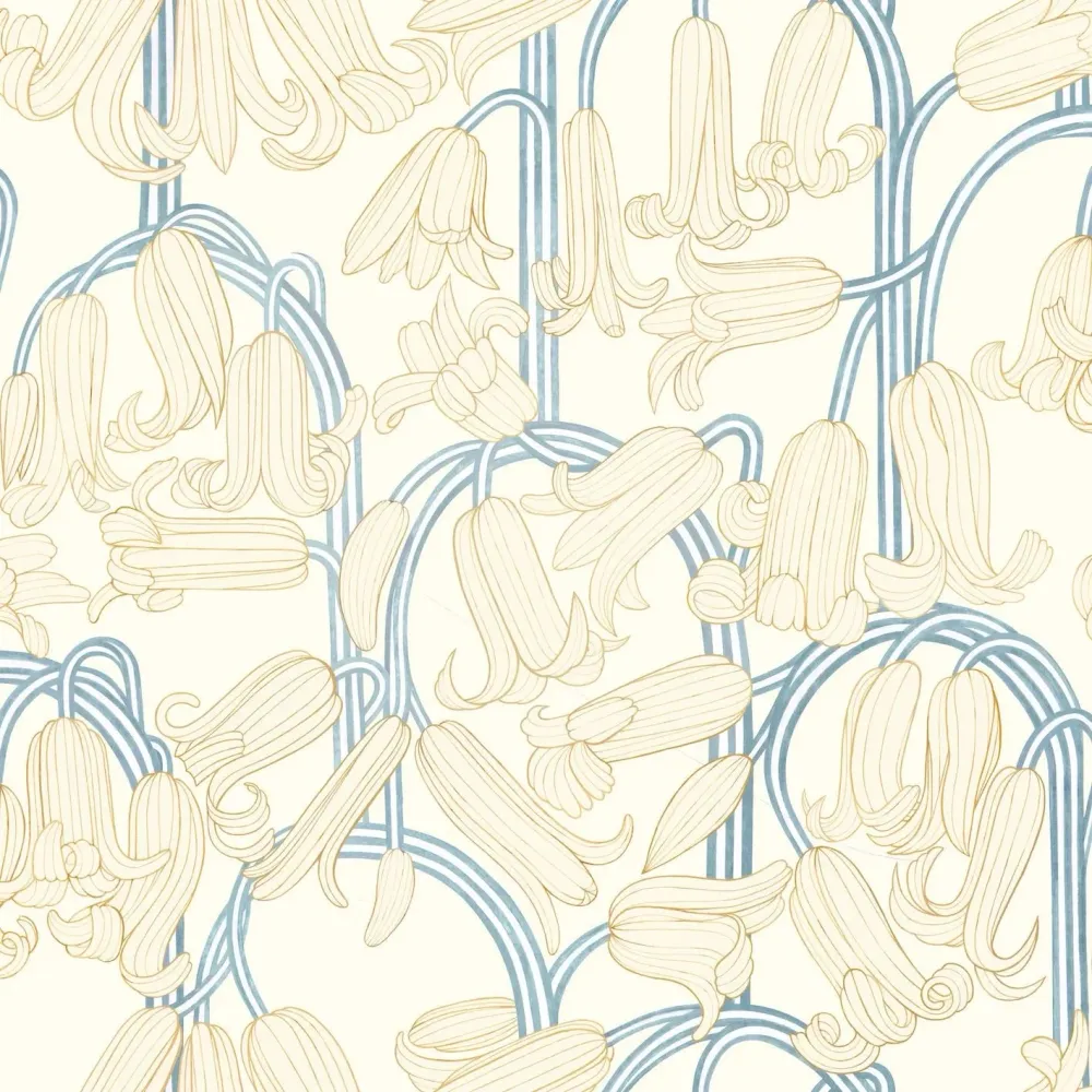 Fond d'écran Fond d'écran gris - Bluebells - Creme