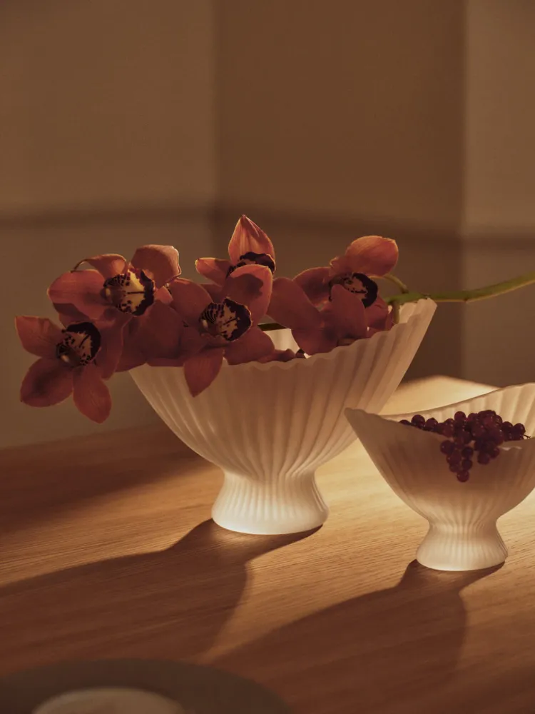 Fountain Glass Bowl - Small - Frosted