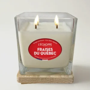 Fraises du Québec - Bougie parfumée 400g