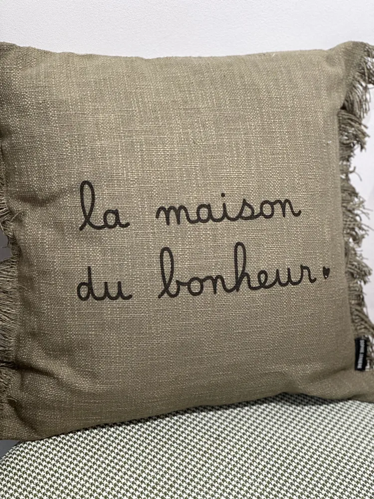 Frangés 45x45 « Maison du bonheur »