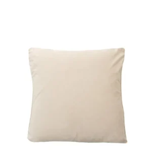 Fullshire Feather Filled Velvet Cushion, Cream
