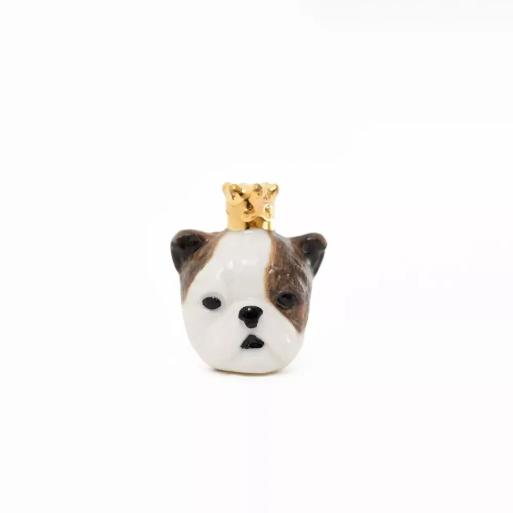 Fève en porcelaine - Bouledogue - Baubels