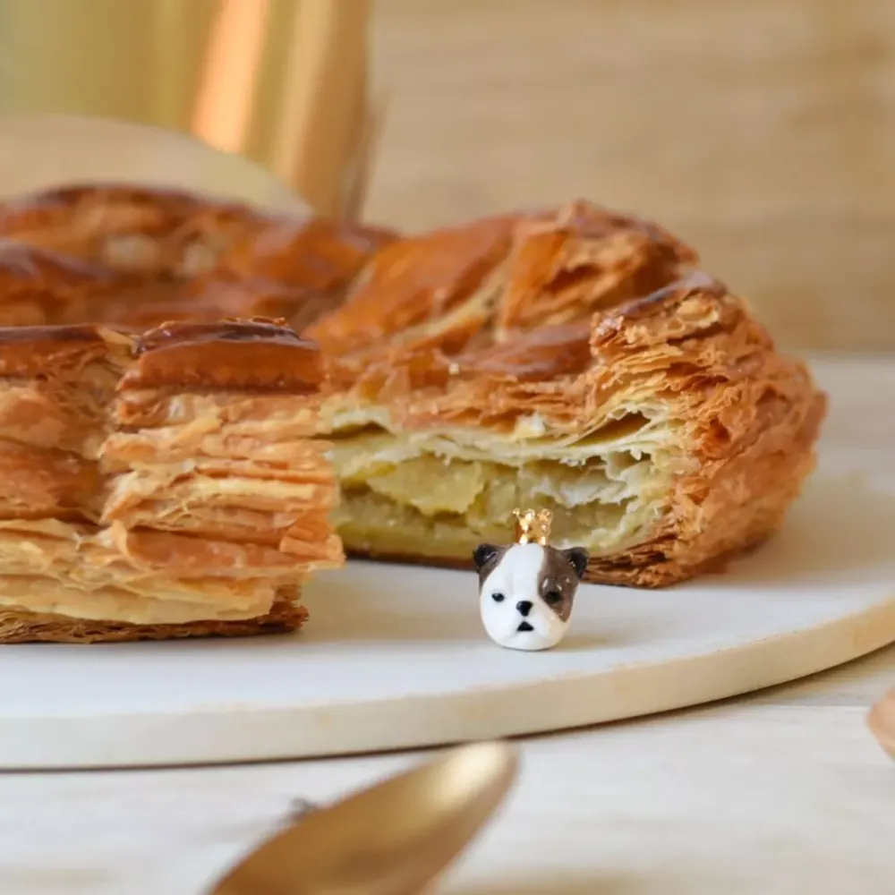 Fève en porcelaine - Bouledogue - Baubels