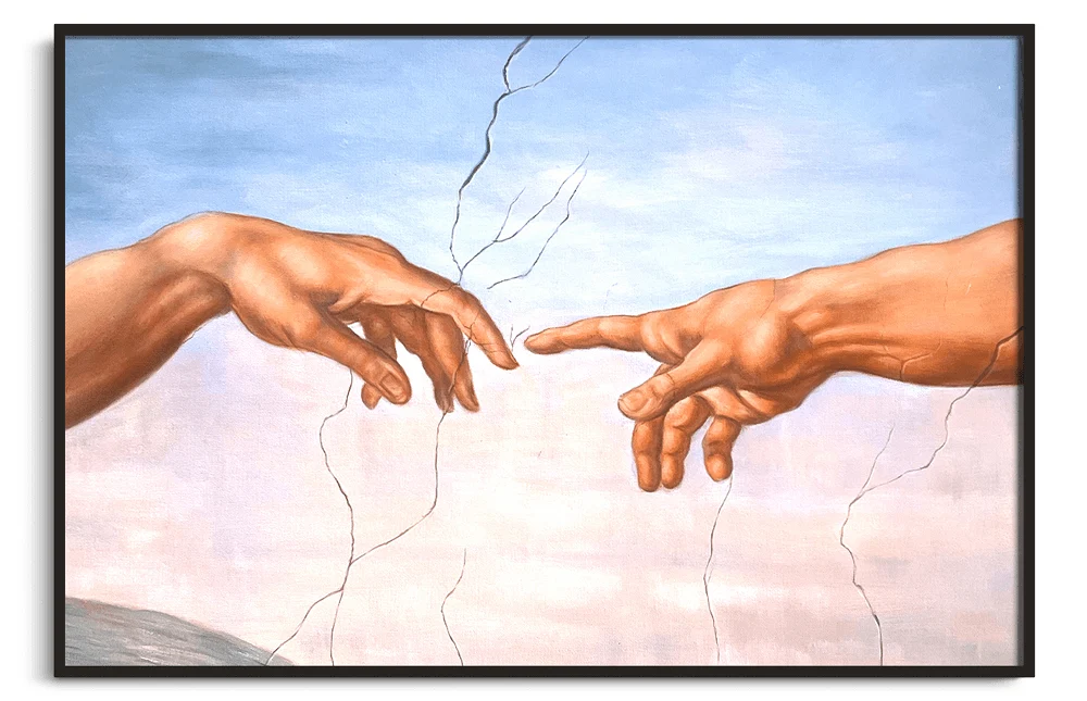 La Création d'Adam, détail - Michel-Ange Galerie Mont-Blanc