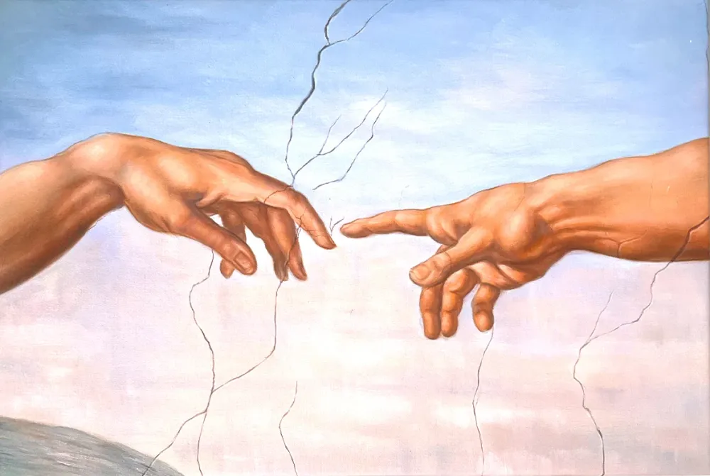La Création d'Adam, détail - Michel-Ange Galerie Mont-Blanc